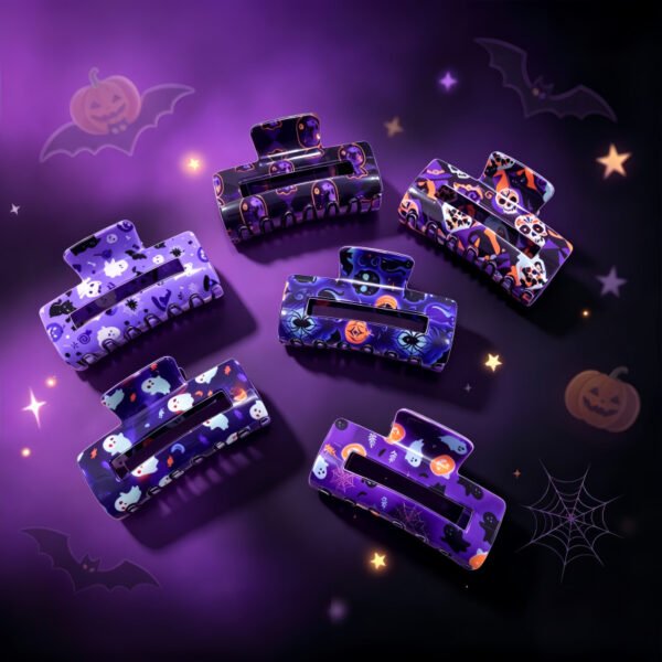 Halloween square hair clip 2