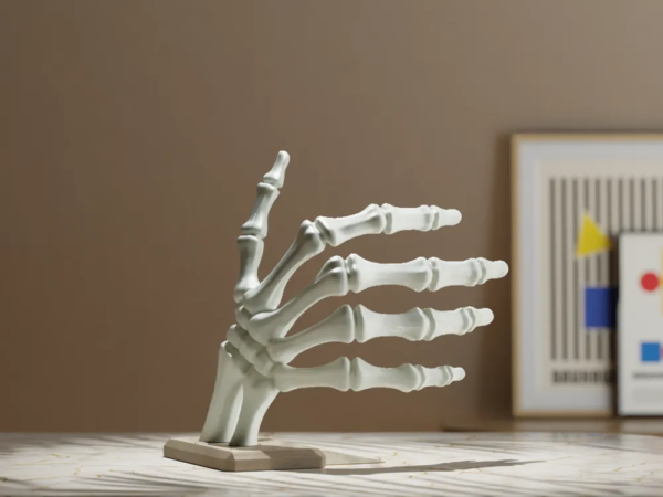 Gothic Skeleton Hand Bookend 3