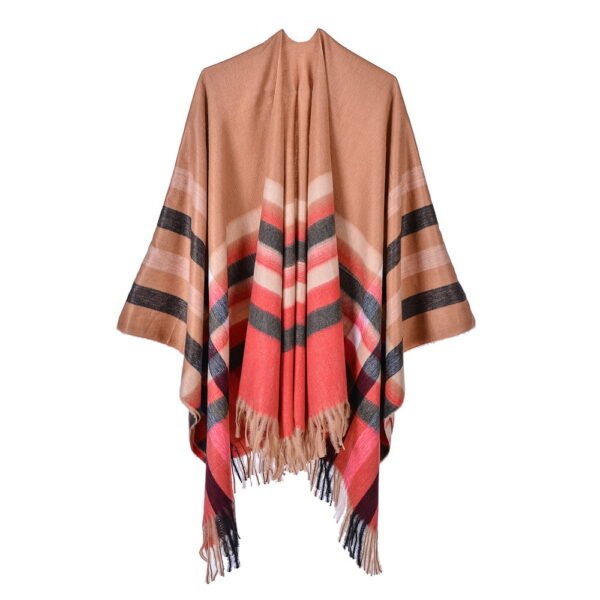 women's plush plaid scarf 5
