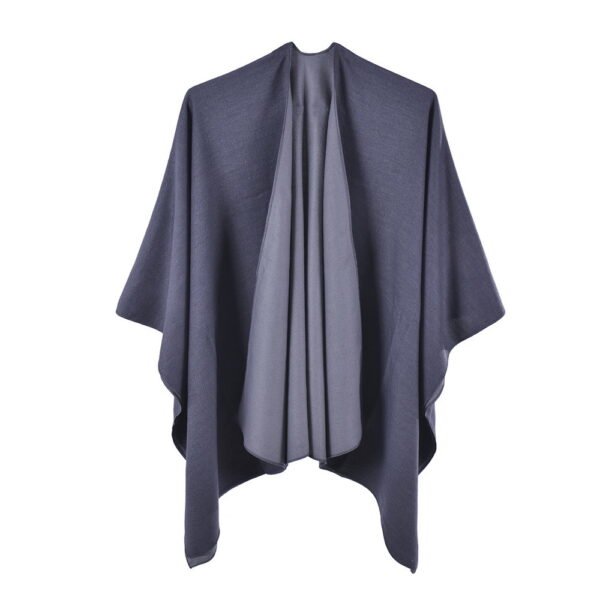 faux cashmere shawl poncho 5