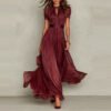 waist cinching ruffle dress 4