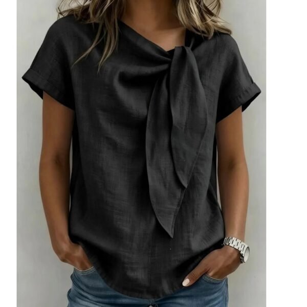 women's cotton linen t-shirt 6