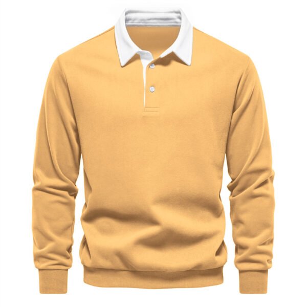 men's polo collar sweatshirt 2