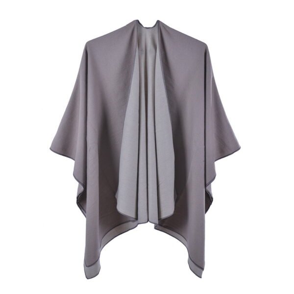 faux cashmere shawl poncho 2