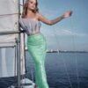 shimmering sequin bodycon maxi skirt 2