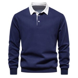 men's polo collar sweatshirt 1