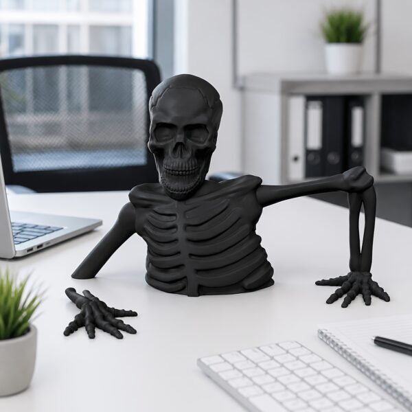 gothic skeleton planter decor 2