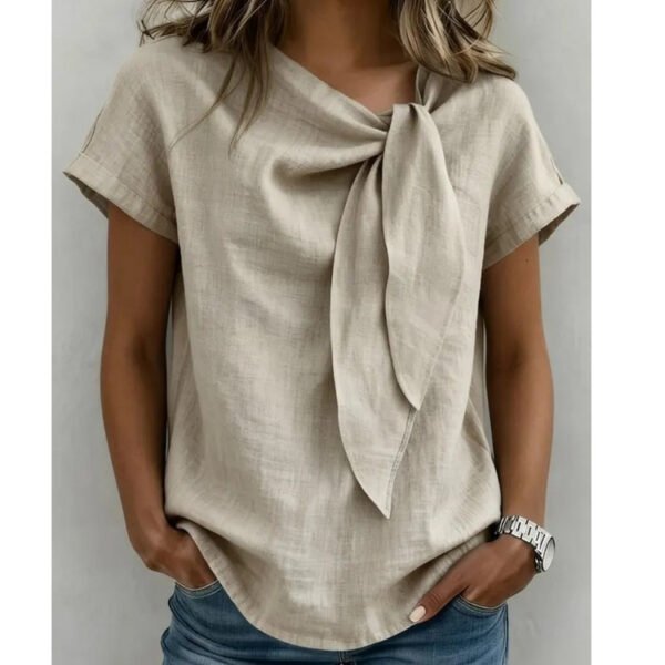 women's cotton linen t-shirt 3