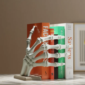 Gothic Skeleton Hand Bookend 1