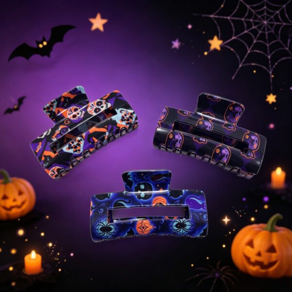 Halloween square hair clip 3