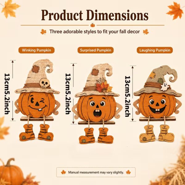 rustic wooden halloween pumpkin decor 5