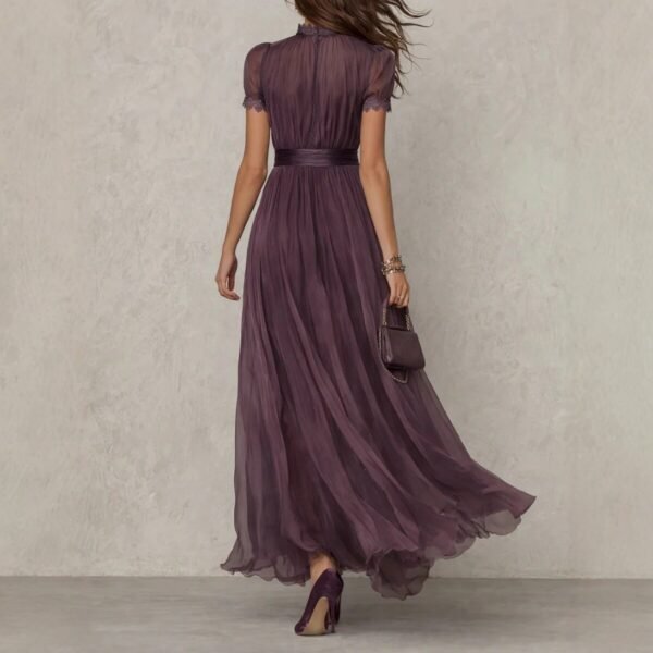 waist cinching ruffle dress 5