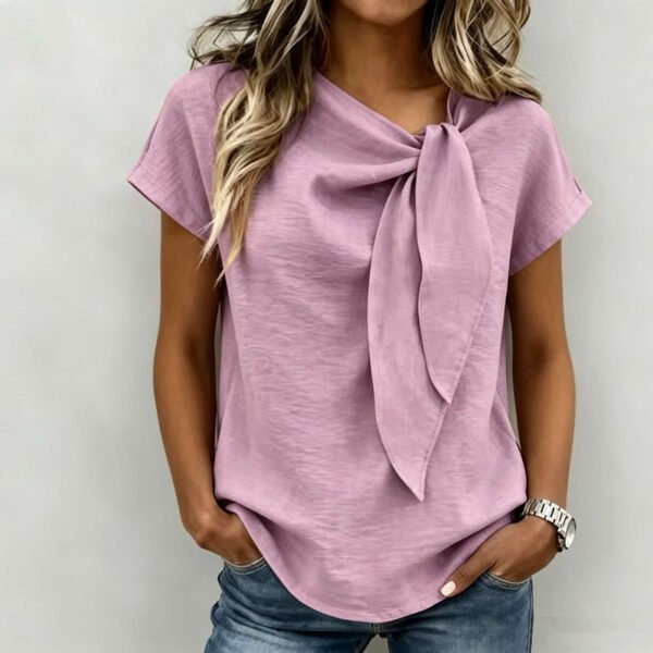 women's cotton linen t-shirt 4