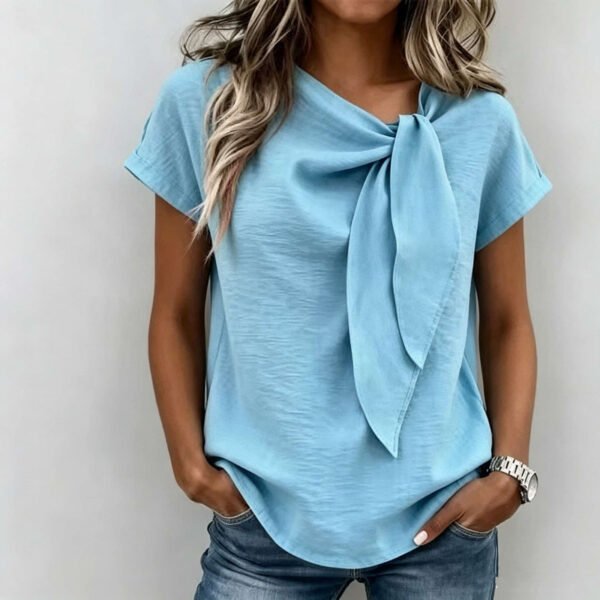 women's cotton linen t-shirt 5