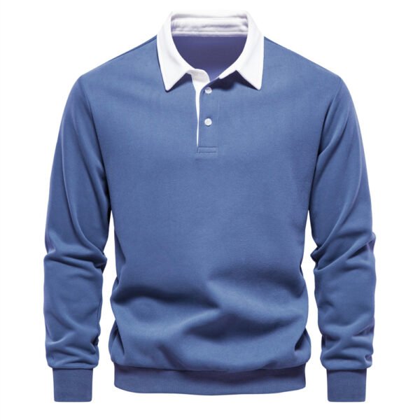 men's polo collar sweatshirt 4