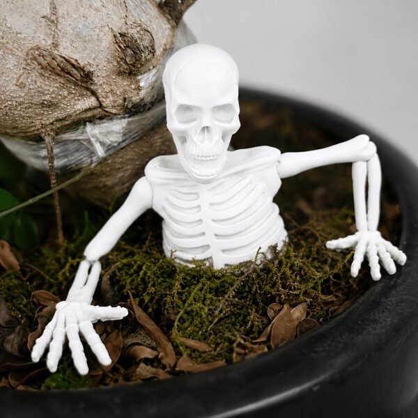 gothic skeleton planter decor 3