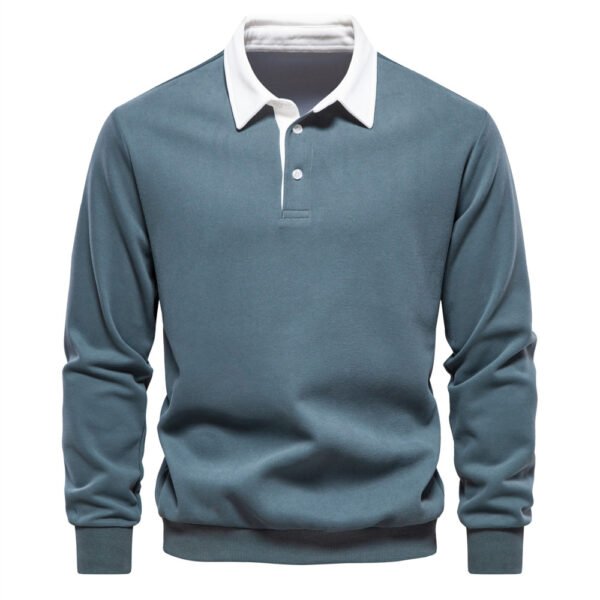 men's polo collar sweatshirt 6