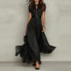 waist cinching ruffle dress 6