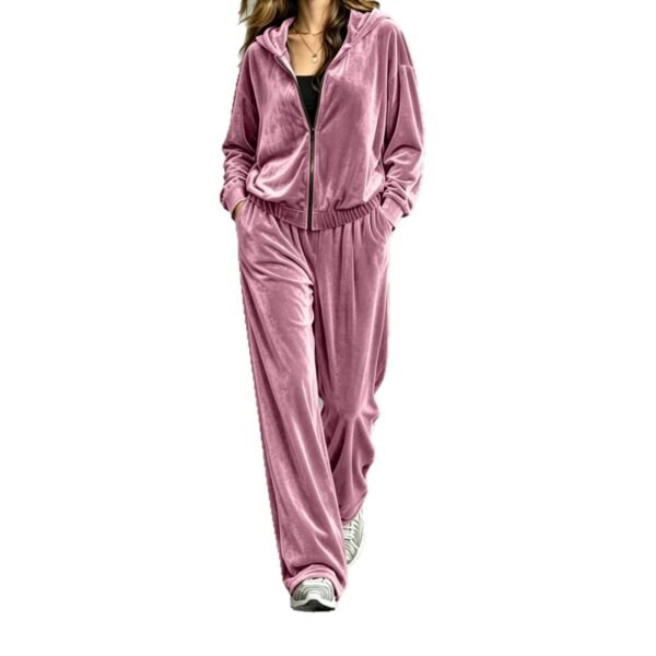 solid-color zip-up tracksuit 5