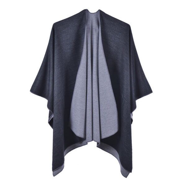 faux cashmere shawl poncho 4