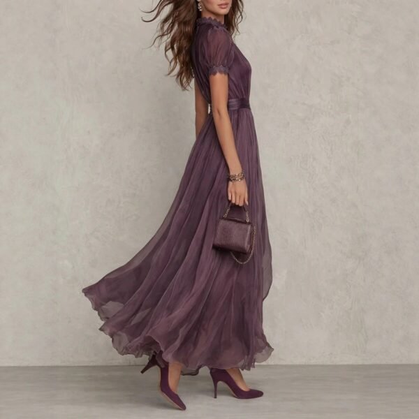 waist cinching ruffle dress 2